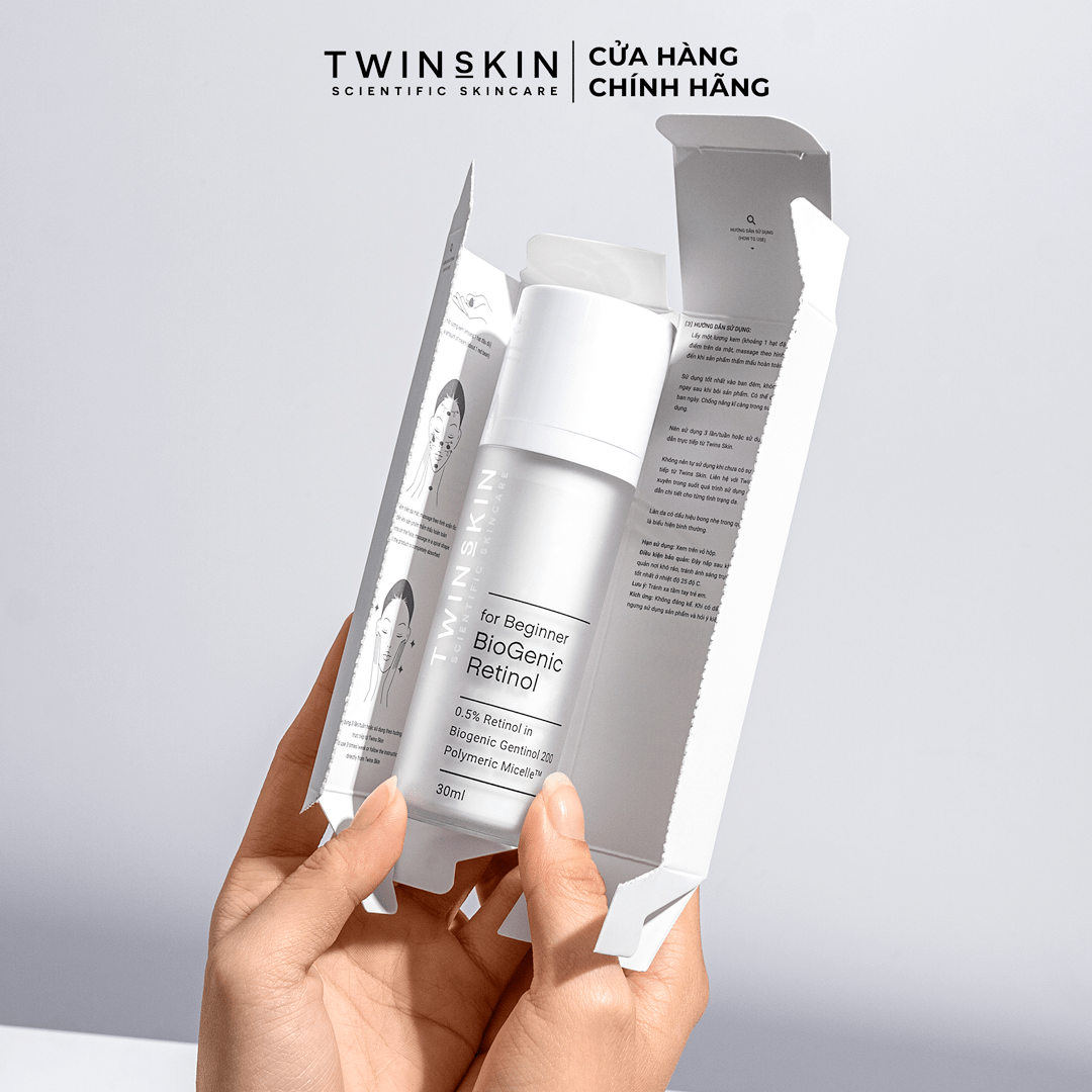 BIOGENIC RETINOL 0.5% FOR BEGINNER FULL SIZE – Kem Dưỡng Da, Giảm Mụn, Ngừa Lão Hoá - Twins Skin